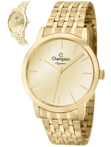 Relógio Champion Feminino Ref: Cn27732g Fashion Dourado