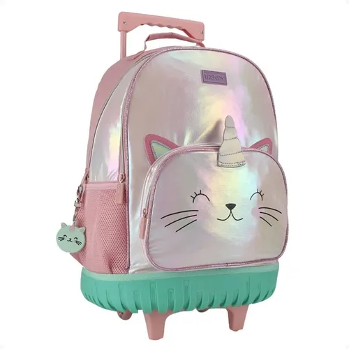 Mochila Carrito Unicornios 3 Ruedas Manija Reforzada