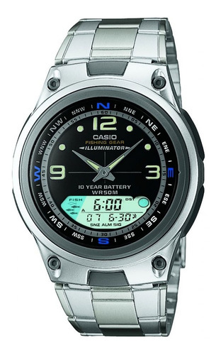 Relógio Casio Masculino Aw-82d-1av Pescaria