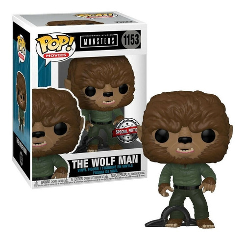 Funko Pop Wolfman #1153 Special Edition Sticker Monsters