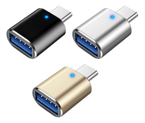 Lector Tarjetas Usb3.0 Con Luz Tipo Adaptador Otg Compatible