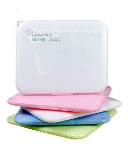 Estuche Porta Mascarillas Antibacterial Importado Colores 