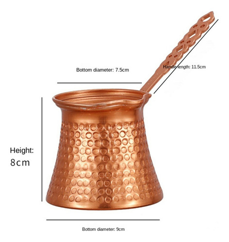 Cafetera Turca, Cafetera Griego, Cezve De Cobre Martillado