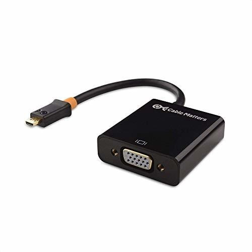 Adaptador Micro Hdmi A Vga Negro