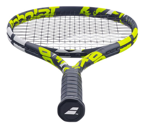 Raqueta De Tenis Babolat Boost Aero, Tamaño De Grip 4 3/8 ( 3 ) , Encordada, Color Gris Y Amarillo, Peso 260g, De Grafito