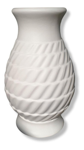 Jarrón De Ceramica 36 X 66 / Color Blanco 