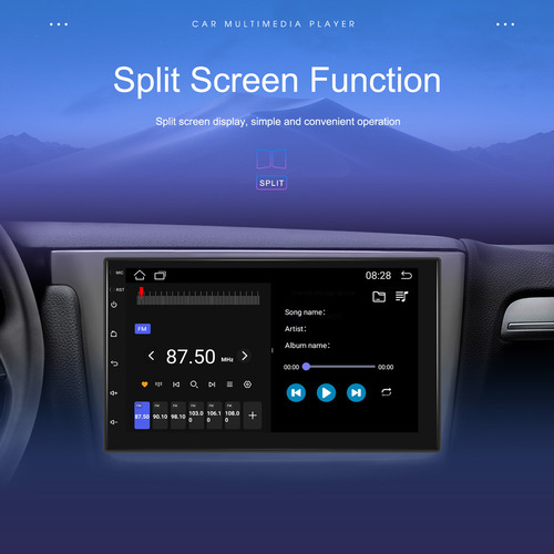 Radio De Coche Android 2din Gps Con Pantalla Táctil De 7 Pul