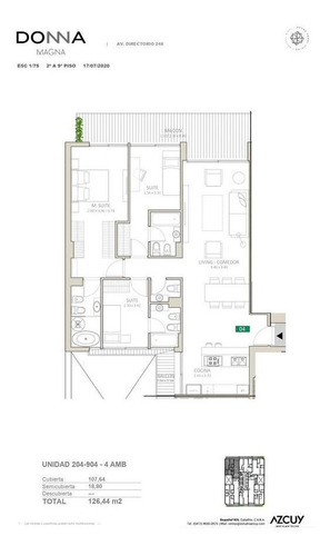 Venta Departamento De 4 Ambientes Con Balcón Corrido Donna Magna De Azcuy