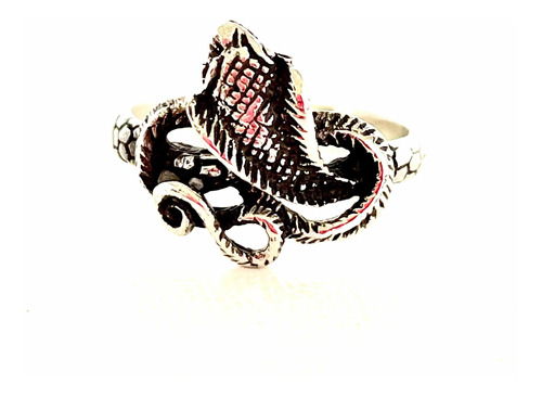 Anillo Serpiente Cobra De Plata. Sg- Joyería