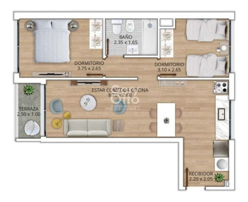 Imagen 10 de 17 de Apartamento En Venta De 2 Dormitorios Tres Cruces