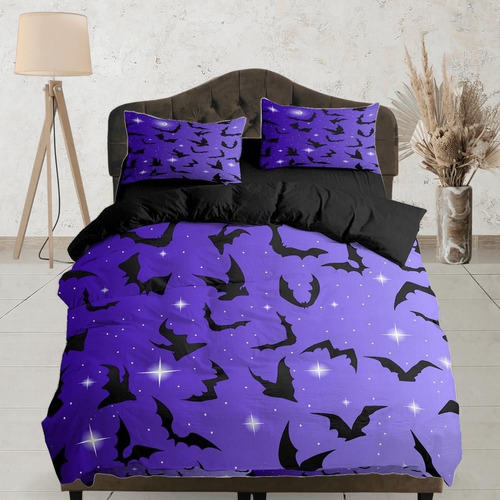 Cubrelecho Edredón Cama Doble Estampado 5pizs