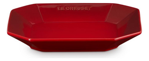 Prato Octagon Em Cerâmica 22 Cm Vermelho Le Creuset