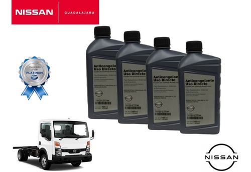 4 Litros De Anticongelante Original Nissan Cabstar 2008