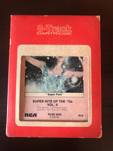 Cartucho Cassette 8 Track Tape Super Hits 70s Lee Descripcio