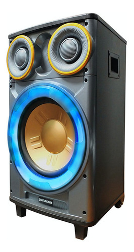 Parlante Panacom Monsoon SP-1810A portátil con bluetooth negro