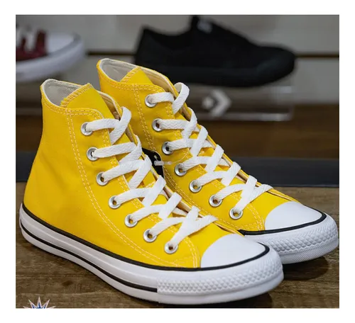 Converse amarillos de bota on sale