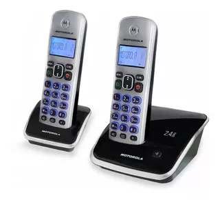 Motorola-teléfono Inalámbrico Auri3520-2 2.4ghz-silver