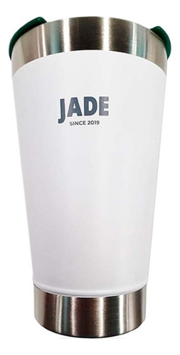 Copo Térmico Inox Jade Branco 473ml