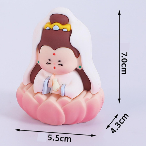Estatua Chino Establecida Para Adorar A Guanyin Y Buda