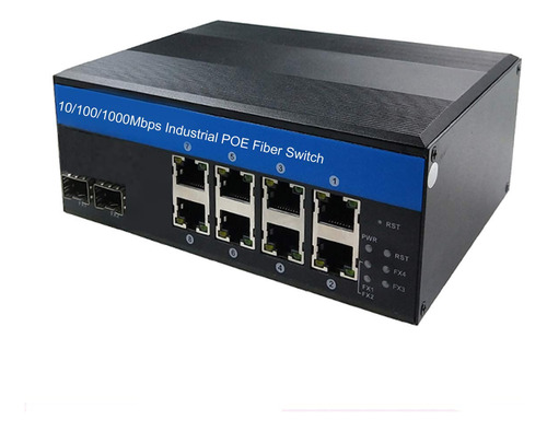 Switch Industrial Olycom De 8 Puertos Gigabit Ethernet Con