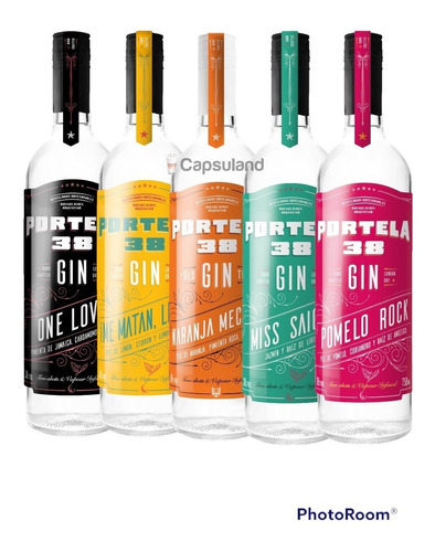 Oferta! 5 Gin Portela 38 A Eleccion 750ml Artesanal Premium