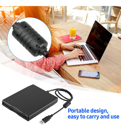 Unidad De Disquetes Externa De 3.5 In Portátil Con Usb