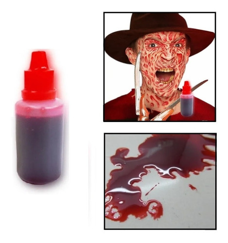 Sangre Falsa Artificial De Maquillaje Disfraz Para Halloween