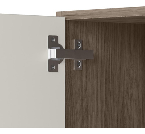 Balcao com Tampo 1 Porta 20cm Mdf 16796 Carvalho Toq Off White Cetim Nicioli