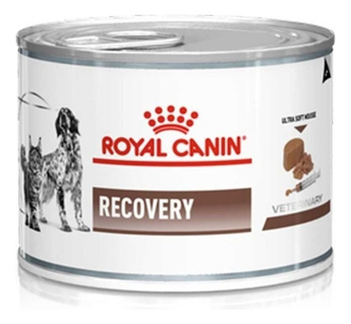 Alimento Royal Canin Veterinary Diet Canine Recovery para perro adulto todos los tamaños sabor mix en lata de 165g