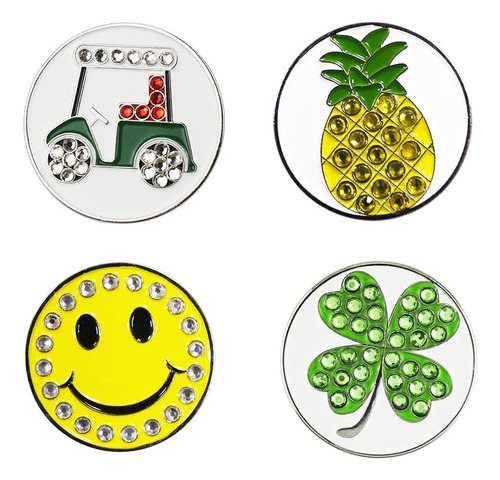 Golters Crystal Golf Ball Marker Assorted Patterns Value Pac