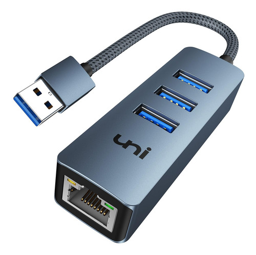 Uni Usb 3.0 A Adaptador Ethernet Gigabit, Centro Usb De Alta