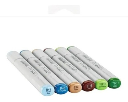 Funda para bolígrafo Copic Sketch 6 Cores Earth