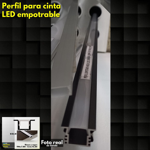 Perfil Superficial Hielo 26x26mm Cinta 24082mm 1mt Ypr26