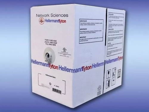 Imagen 1 de 3 de Cable Utp Cat6 Hellermann Tyton Exterior Negro Cat 6 305m