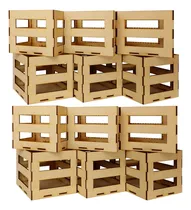 Comprar Kit De Huacales 12 Piezas De 15 X 15 Armables Mdf 3 Mm