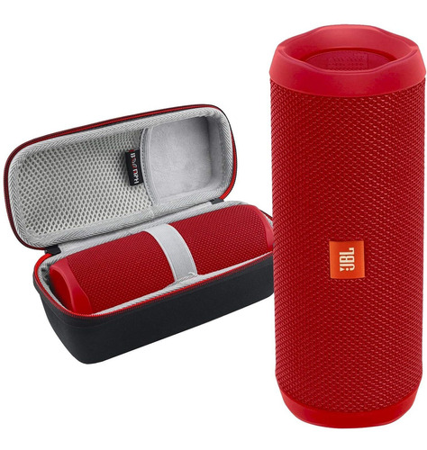 Parlante Jbl Flip 5 Inalambrico Impermeable Con Funda Rojo