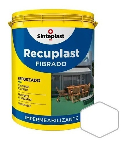 Recuplast Fibrado Techo/terraza Sinteplast 4 L 