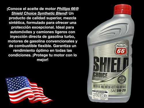 (5 Pzas) Aceite Para Motor Sintético. Choice 5w-20