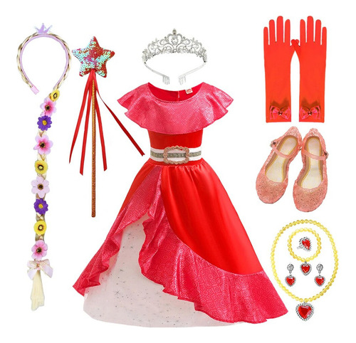 Disfraz De Princesa Elena Para Niñas, Fiesta De Noche