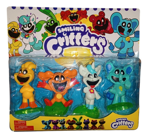 Muñeco Smiling Critters Poppy Playtime X4 Colección Adorno