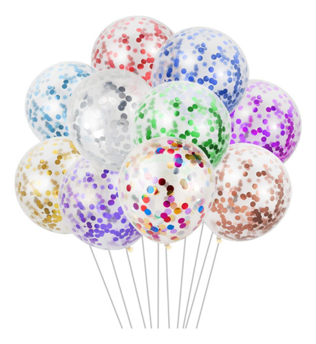 Globos Latex Rellenos De Confetti 12 Pulgadas X50u Deco Fucsia