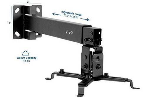 Vivo Negro Soporte De Montaje En Proyector De Techo De Pared