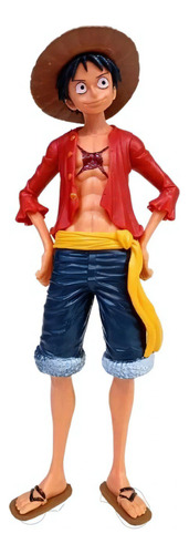 Boneco Action Figure One Piece Monkey D Luffy Rei Dos Pirata