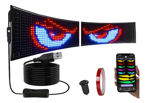 2 Ojos Led Movimiento Programable Celular - Ojo Rayo Mcqueen