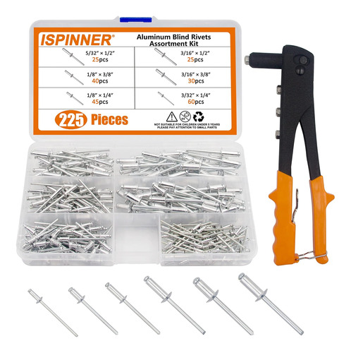 Kit Surtido De Remaches Para Persianas De Aluminio Ispinner,