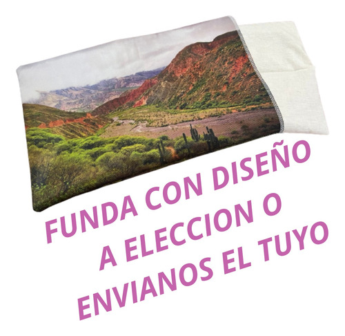 Almohadilla Relax Semillas Naturales Lino/lavanda Con Funda