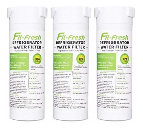 Filtro De Agua De Xwf Compatible Con Refrigerador Ge, Paquet