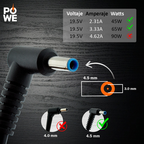 Adaptador Compatible Premium For Hp Probook 650 G2