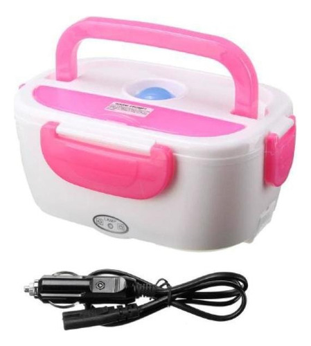 Marmita Automotiva Elétrica Electric Lunch Box Carro Rosa