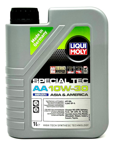 Aceite Motor Liqui Moly 10w30 Special Tec Aa Benzin 1 Litro